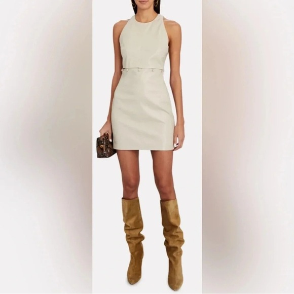 Nanushka Cream Mini Dress